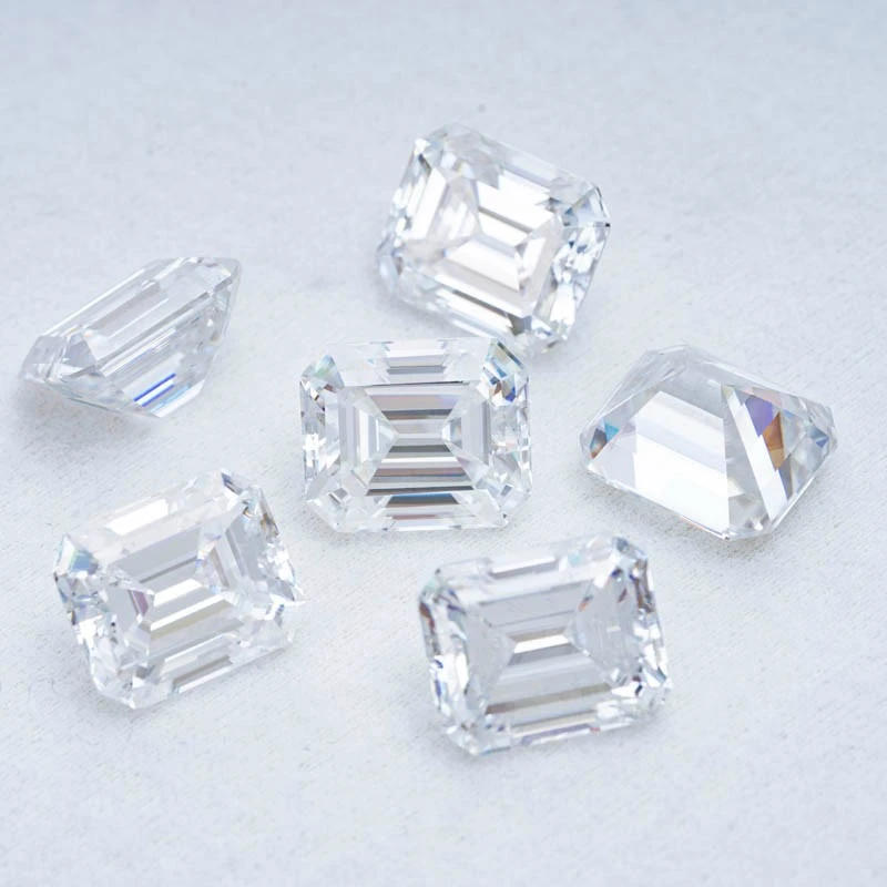 Emerald Cut Moissanite Diamond high quality